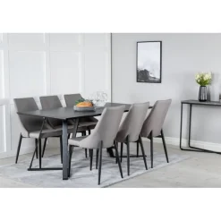 Marina t Spisebordssæt - Sort og Grå