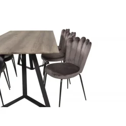 Marina t Spisebordssæt - Sort og Grå