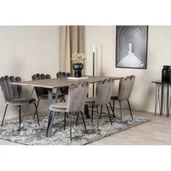 Marina t Spisebordssæt - Sort og Grå