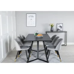 Marina t Spisebordssæt - Sort og Grå