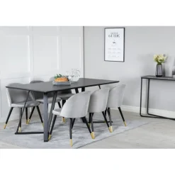 Marina t Spisebordssæt - Sort og Grå