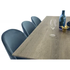 Marina t Spisebordssæt - Sort og Blå og Grå