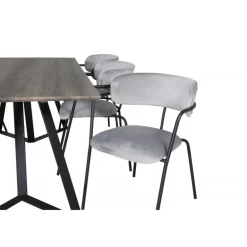 Marina t Spisebordssæt - Sort og Grå