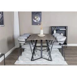 Marina t Spisebordssæt - Sort og Grå