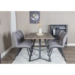 Marina t Spisebordssæt - Sort og Grå