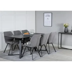 Marina t Spisebordssæt - Sort og Grå