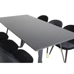 Marina t Spisebordssæt - Sort og Messing