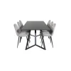Marina t Spisebordssæt - Sort og Lysegrå