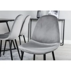 Marina t Spisebordssæt - Sort og Lysegrå