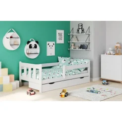 MARINELLA Hvid børneseng med skuffe 80x160cm