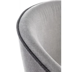 MARINO Spisebordsstol, - velour - MONOLITH 85 (lyseGrå)