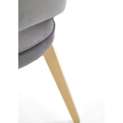 MARINO Spisebordsstol, - velour - MONOLITH 85 (lyseGrå)