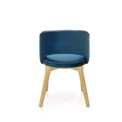 MARINO-Spisebordsstol, - fløjl - MONOLITH 77 (mørkeblå)