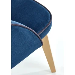 MARINO-Spisebordsstol, - fløjl - MONOLITH 77 (mørkeblå)