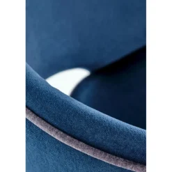 MARINO-Spisebordsstol, - fløjl - MONOLITH 77 (mørkeblå)