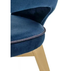 MARINO-Spisebordsstol, - fløjl - MONOLITH 77 (mørkeblå)