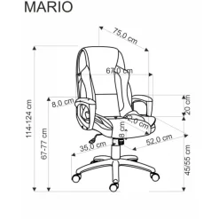 MARIO kontorstol, Sort