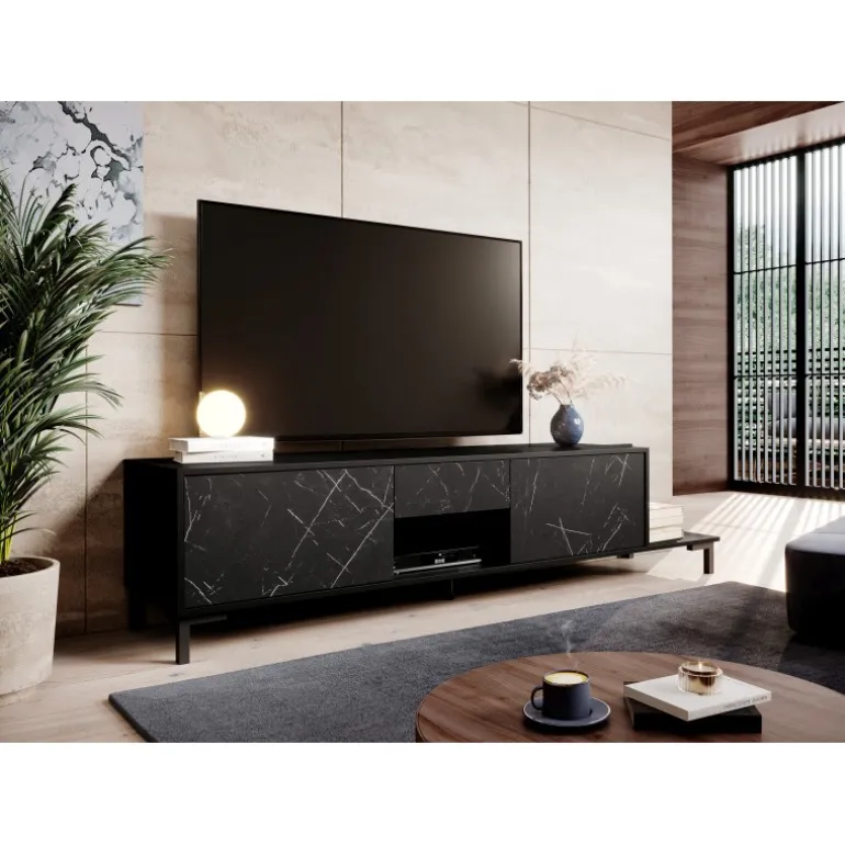 MARMO TV bord RTV 2D1S1K Sort