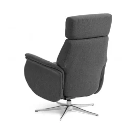 Mars 2 lænestol m/indbygget fodskammel – stof