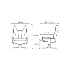 Mars lænestol – stof