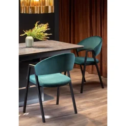 MARTIN bord MørkeGrå, ben Sorte