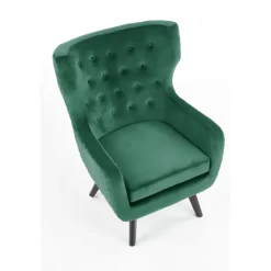 MARVEL l. stol, - Mørkegrøn velour