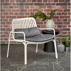 MELBY Hvilestol, Hvid/Grå