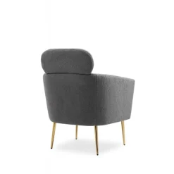 MELISA lænestol Grå/guld