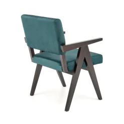 MEMORY stol, ibenholt / Mørkegrøn Monolith 37