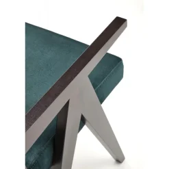 MEMORY stol, ibenholt / Mørkegrøn Monolith 37