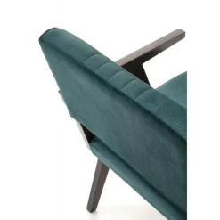 MEMORY stol, ibenholt / Mørkegrøn Monolith 37