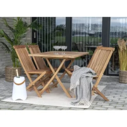 Menorca Tæppe - Flettet tæppe i sand - lavet af 100% genanvendt plastik 140x200 cm