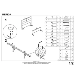 MERDIA seng 160x200 med skuffe til Opbevaring - Beige velour
