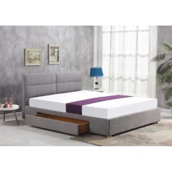 MERIDA Seng 160x200 - LysGrå