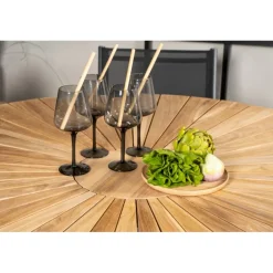 Mexico Rund Loungesæt - Havemøbelsæt - Sort,Natur