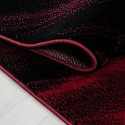 Miami Kortluvet tæppe Abstrakt Bølge - Rød