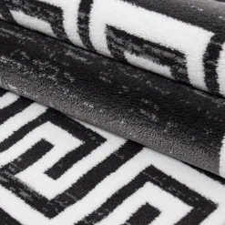 Miami Kortluvet Tæppeløber Meander - Grå