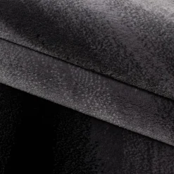 Miami Kortluvet Tæppeløber Abstrakt Bølge - Sort