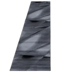 Miami Kortluvet Tæppeløber Abstrakt - Sort