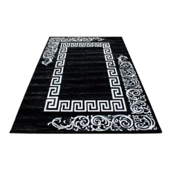 Miami Kortluvet Tæppeløber Meander - Sort