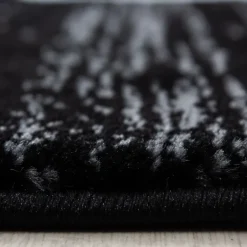 Miami Kortluvet Tæppeløber Meander - Sort