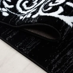 Miami Kortluvet Tæppeløber Meander - Sort