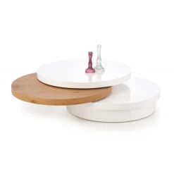 MICHELLE c. bord, - Hvid / gyldne eg