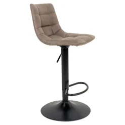 Middelfart Barstol - Barstol i lysebrun med sorte ben