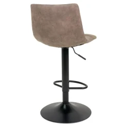 Middelfart Barstol - Barstol i lysebrun med sorte ben