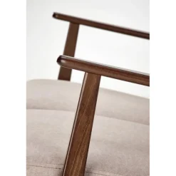 MILANO 2S sofa, Beige CASTEL#15 / mørk Valnød