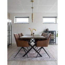 Milas Spisebordsstol m. Drejefod - i Cognac