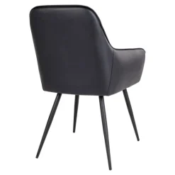 Milas Spisebordsstol Sort Pu