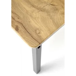 MILTON bord + 4 Spisebordsstole - Naturlig / Sort