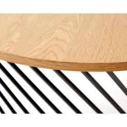 MINERWA 2, sofabord, gyldent egetræ / Sort